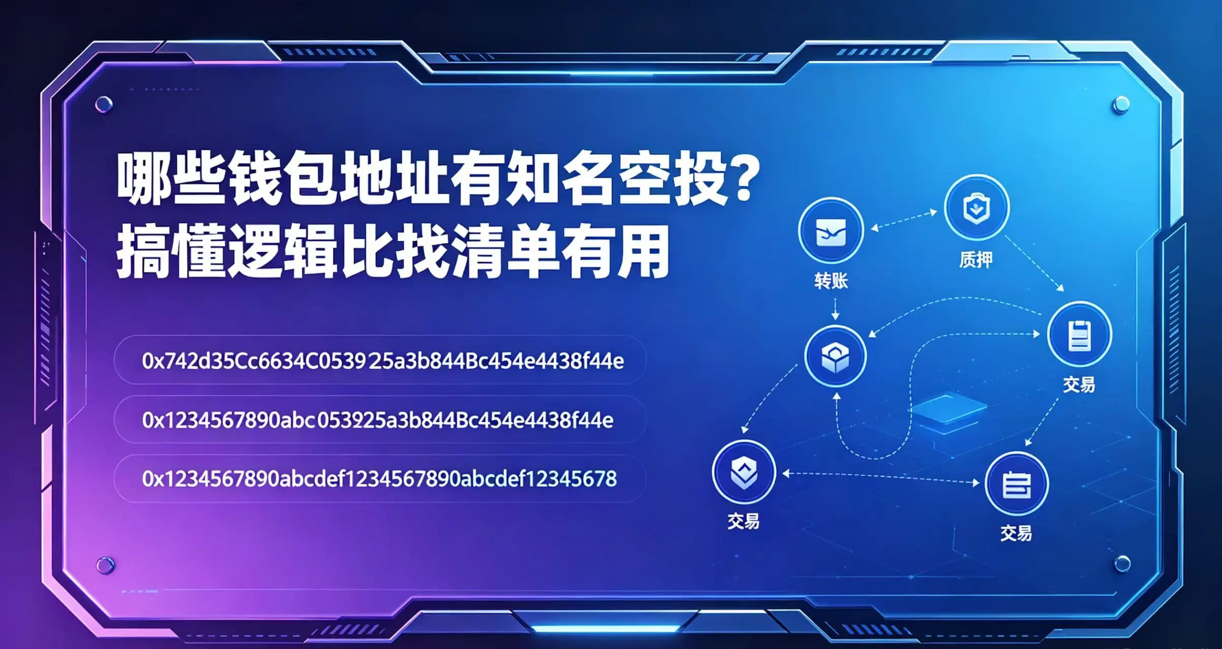 哪些钱包地址有知名空投？搞懂逻辑比找清单有用
