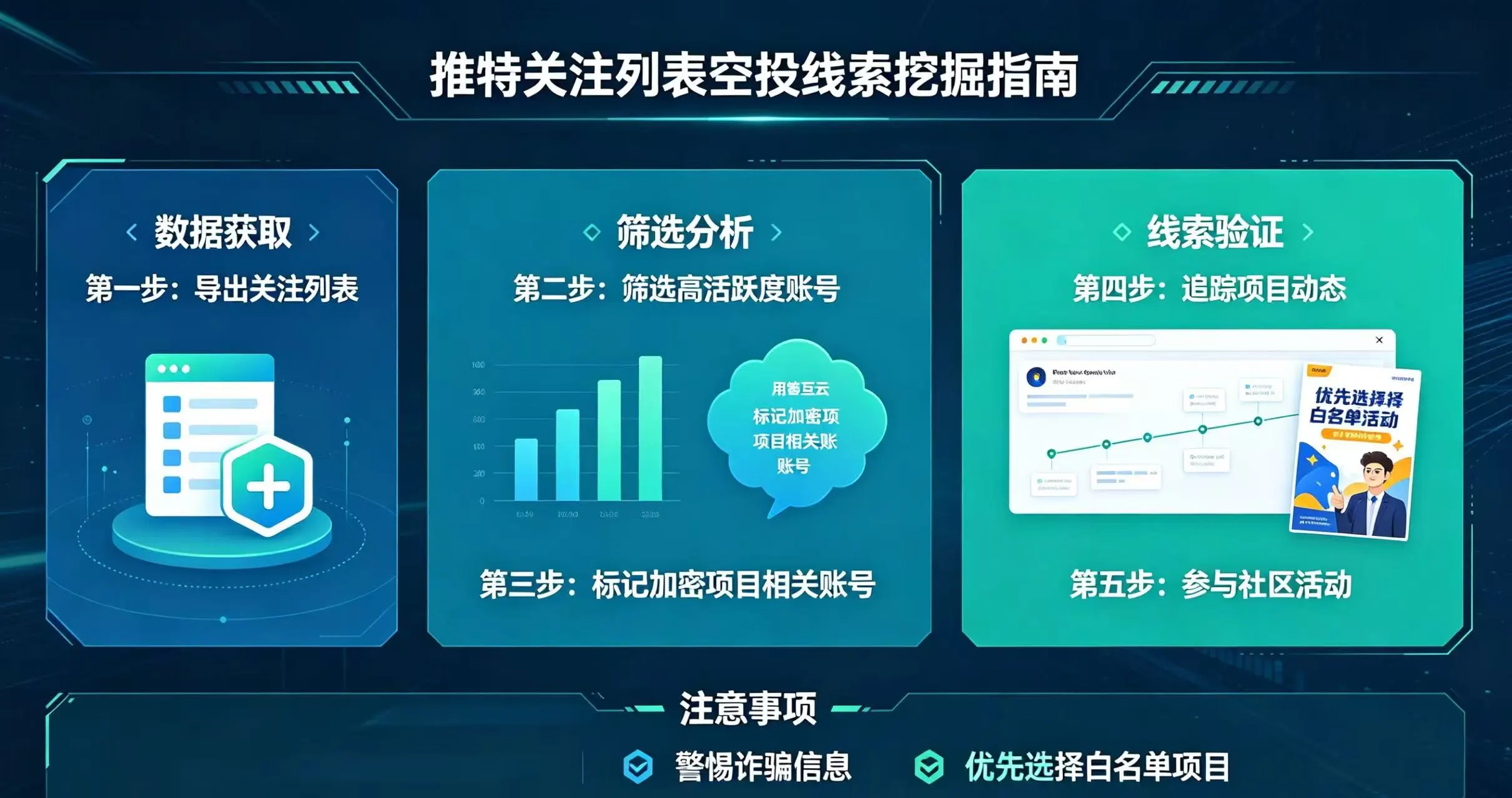 通过推特关注列表挖掘空投线索 通过推特关注列表挖掘空投线索