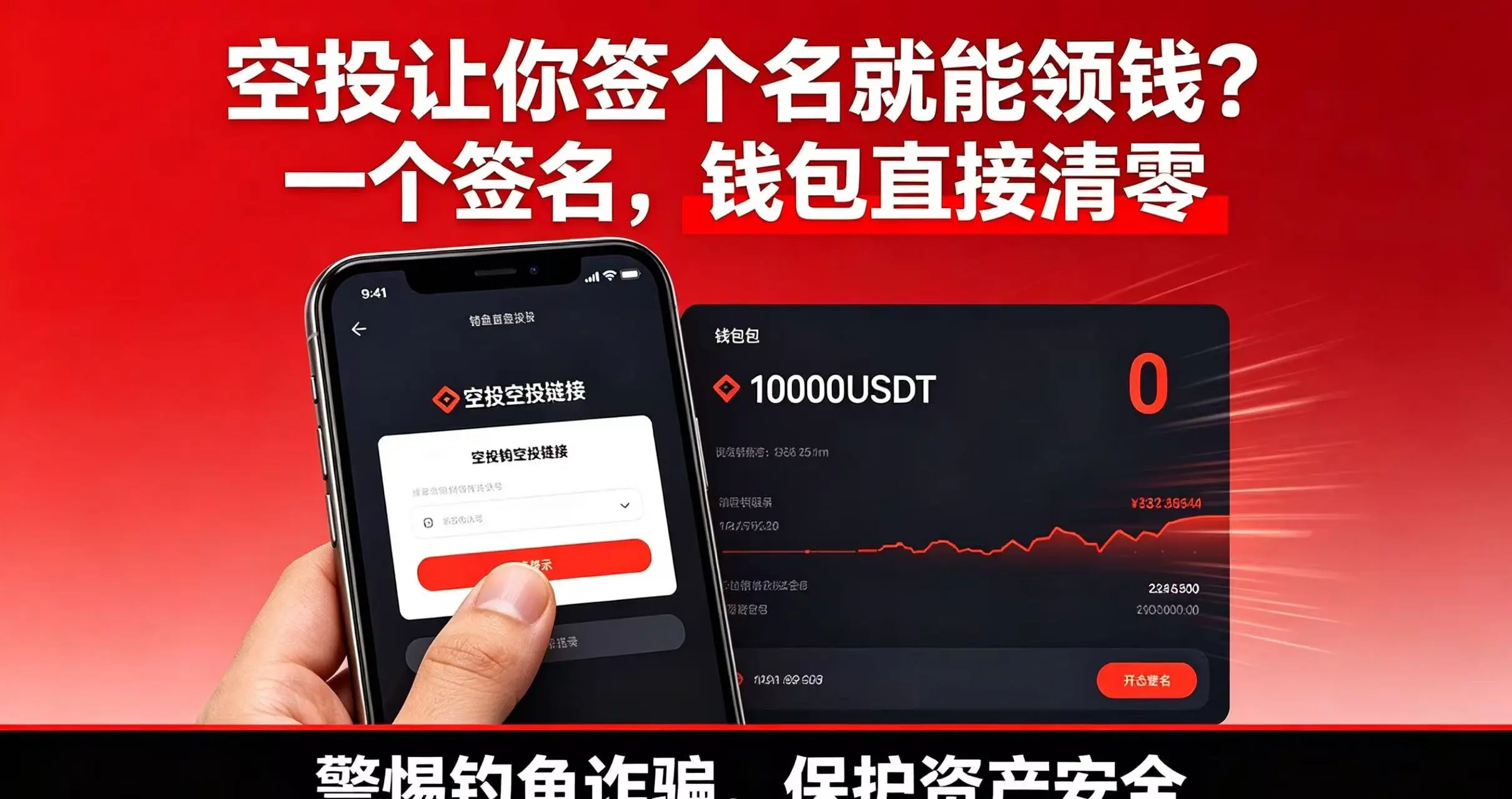 空投让你签个名就能领钱?一个签名,钱包直接清零