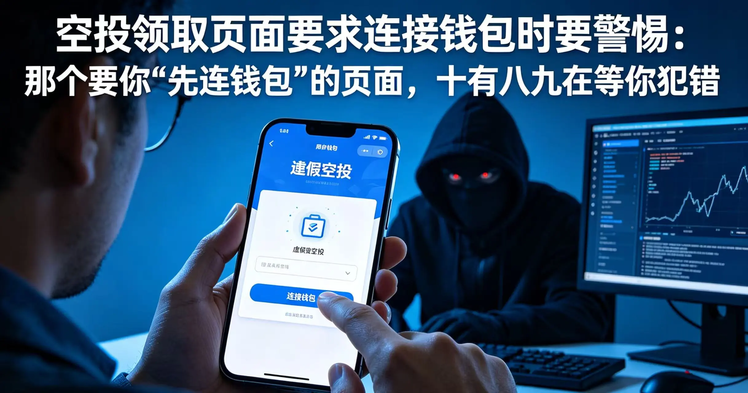 空投领取页面要求连接钱包时要警惕:那个要你"先连钱包"的页面,十有八九在等你犯错