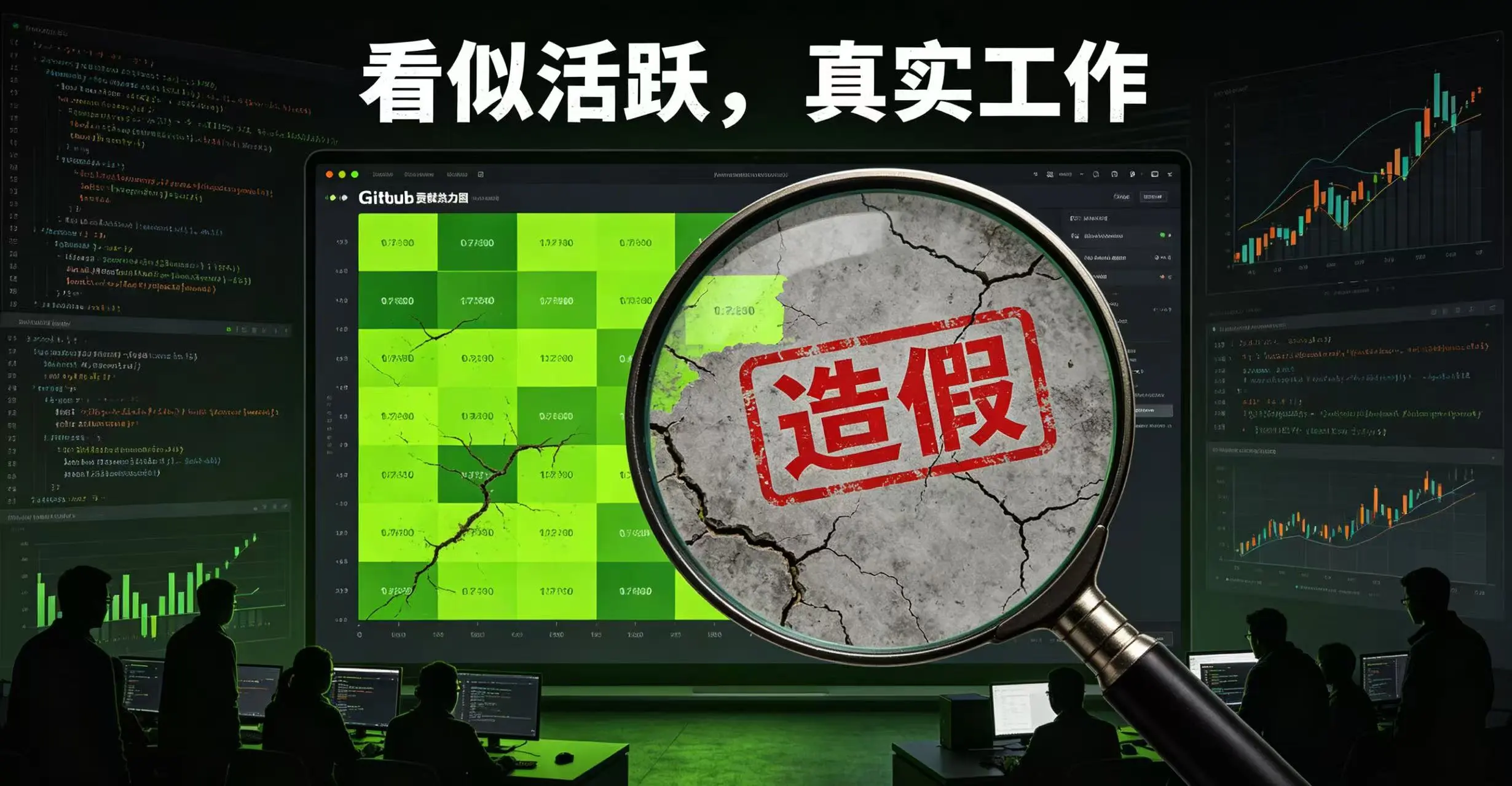 项目代码更新频率判断活跃度：GitHub提交图里藏着多少假装在工作的项目