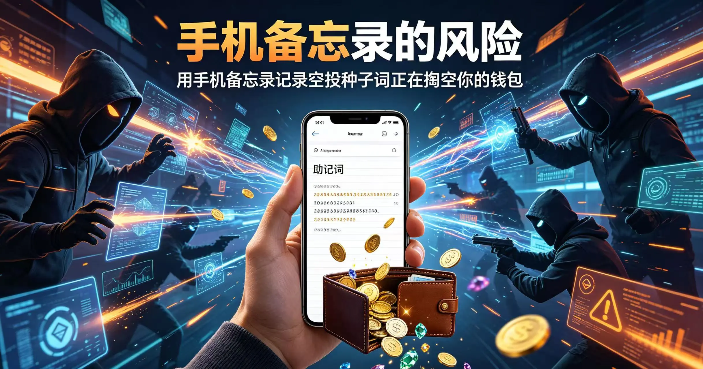 用手机备忘录记录空投种子词？