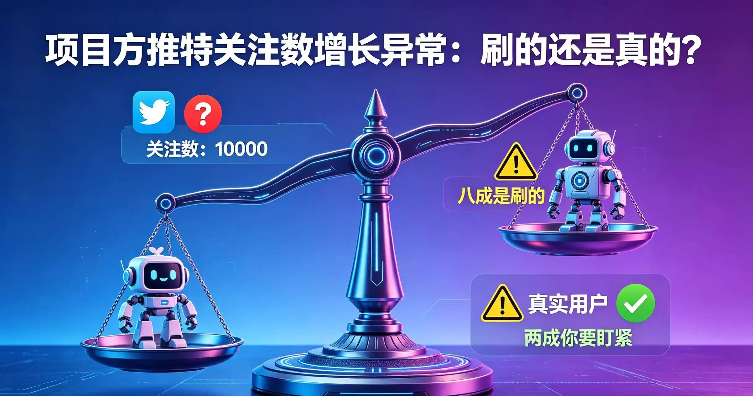 项目方推特关注数增长异常说明什么？
