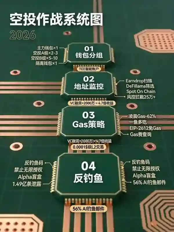 交易所抢空投实战手册：钱包分组+地址监控+Gas策略，2026年细节决定收益差距
