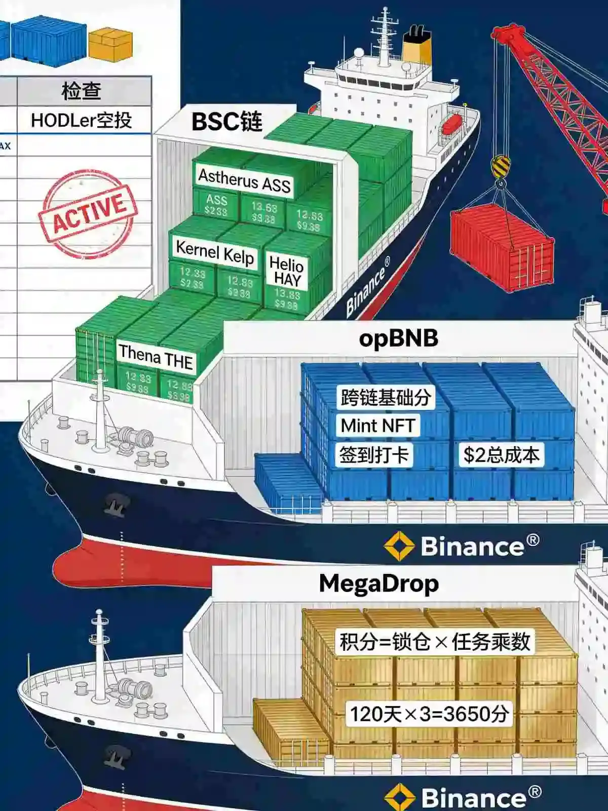 用交易所生态筛选高价值空投：BSC链、opBNB与MegaDrop中隐藏的撸毛黄金池