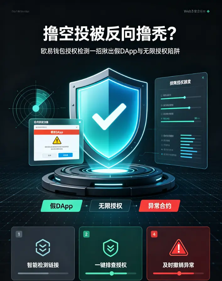 撸空投被“反向撸秃”？欧亿钱包授权检测一招揪出假DApp与无限授权陷阱