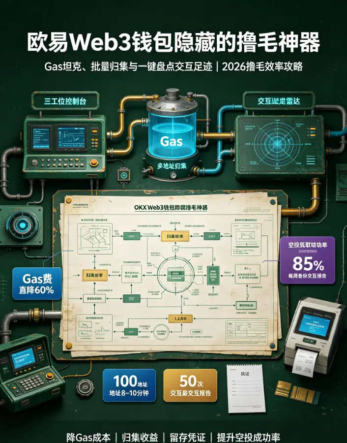 Web3钱包隐藏的撸毛神器：Gas坦克、批量归集与一键盘点“交互足迹”